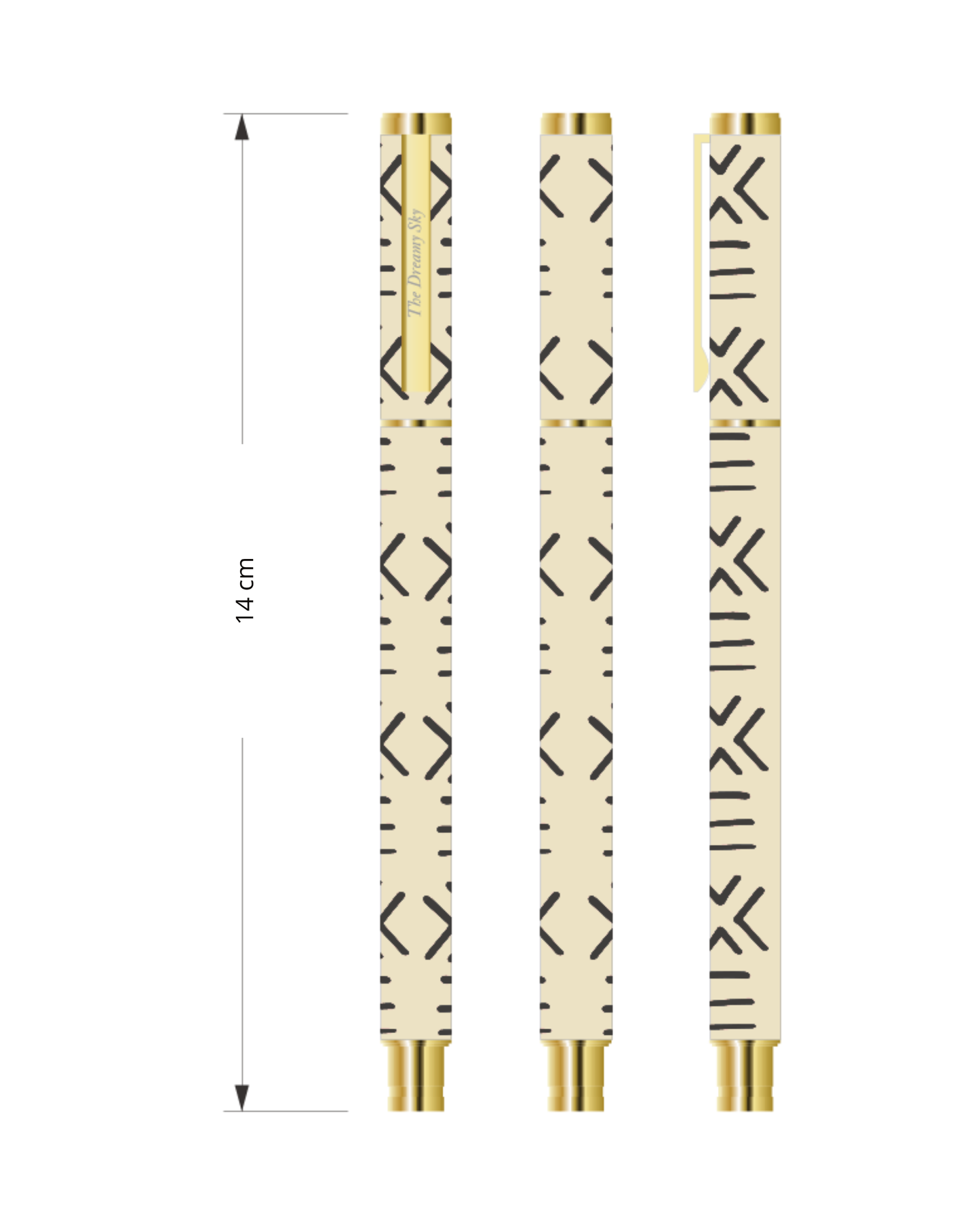 Stylo Motif Bogolan rechargeable