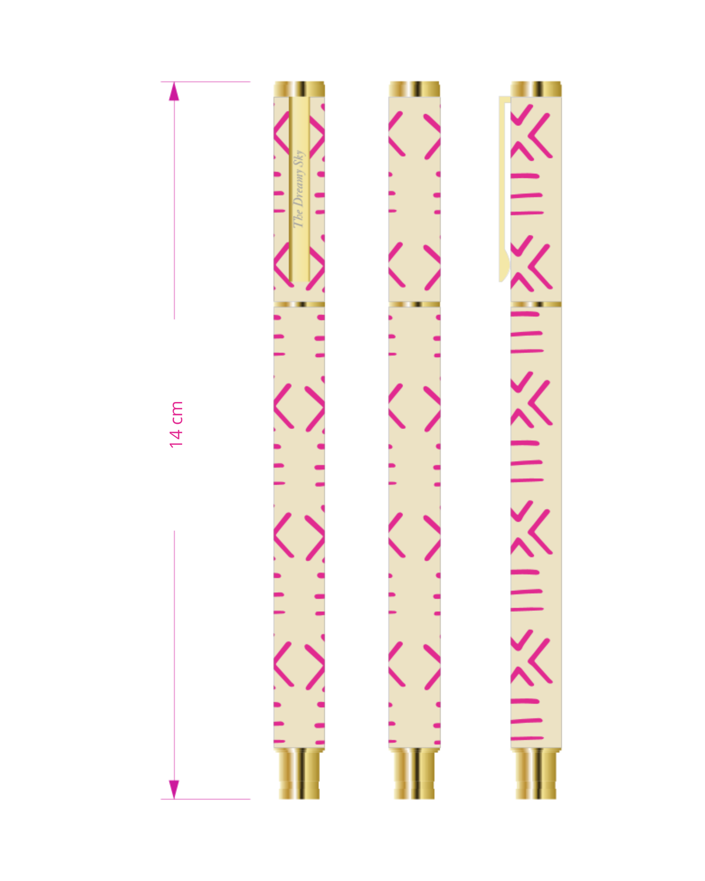 Stylo Motif Bogolan rechargeable
