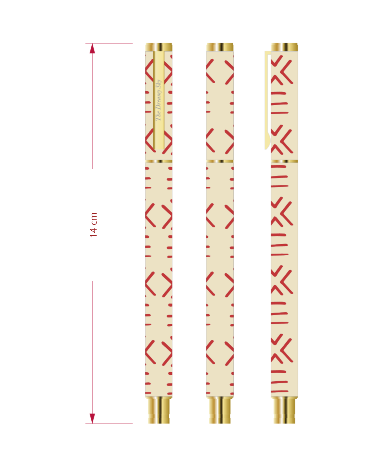 Stylo Motif Bogolan rechargeable