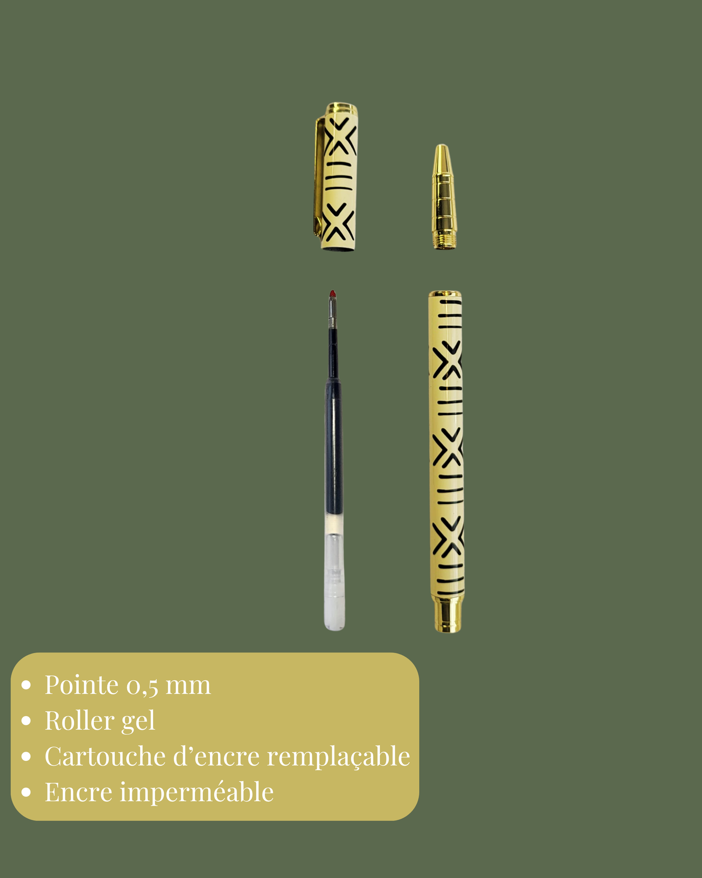 Pack 2 stylos bogolan